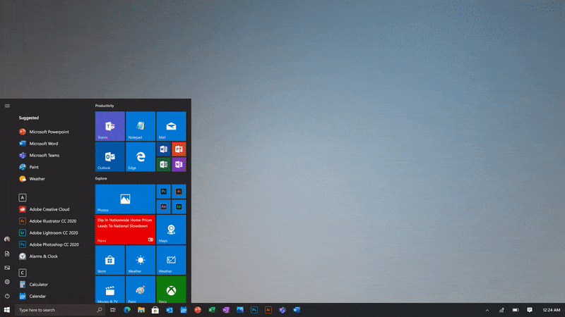 Windows 10 features: start menu update
