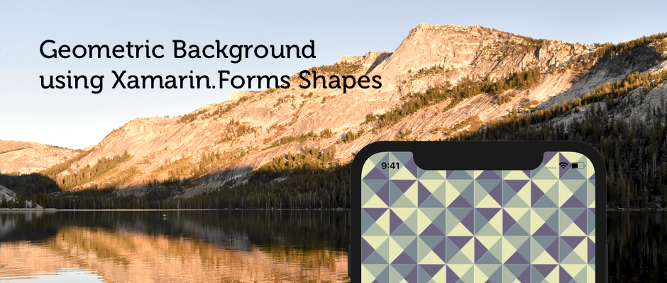 Colorful Geometric Background using Xamarin.Forms Shapes
