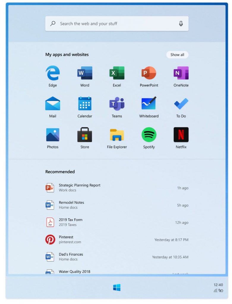 Windows10X Screenshot