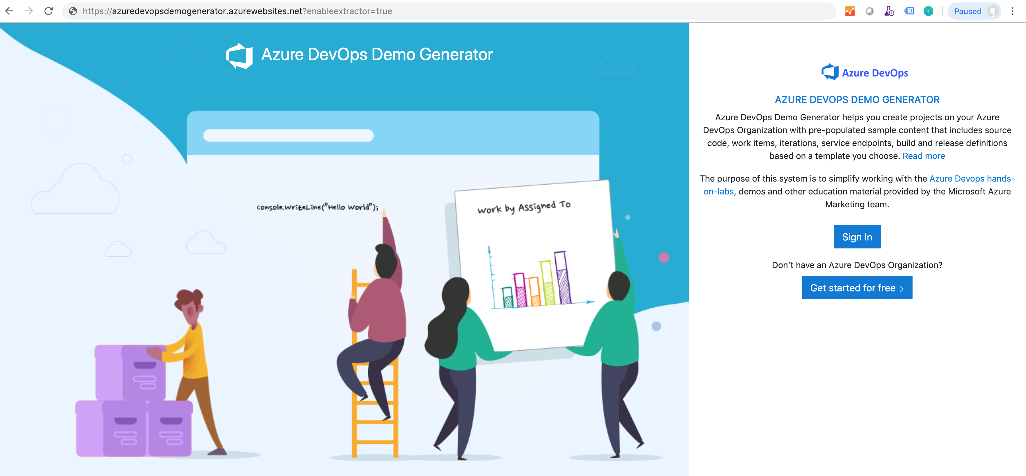 Azure DevOps Demo Generator