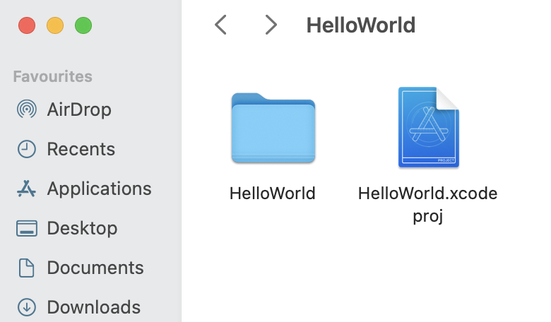 HelloWorld on disk - Hello World using Xcode and Swift