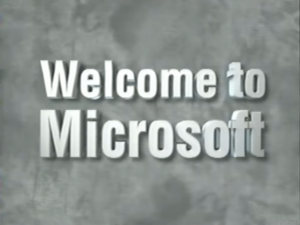 Screenshot from 1994 Welcome to Microsoft video (via Computer History Archive Project's YouTube channel