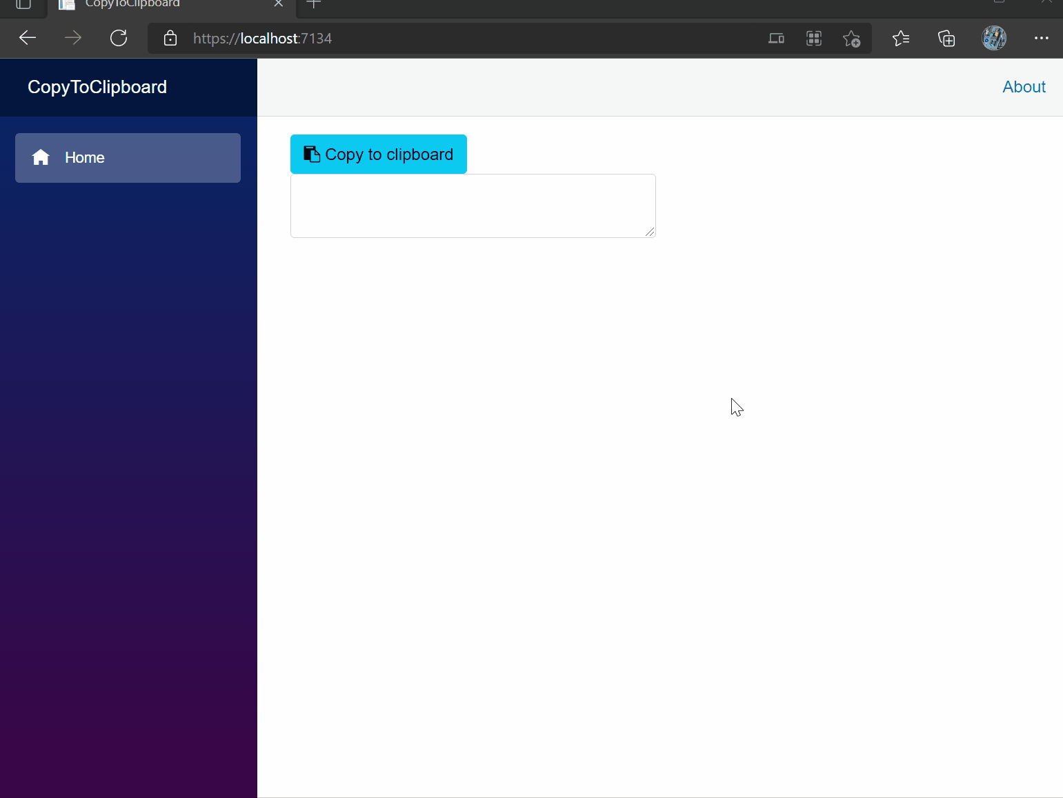 The behaviour of the component when it can copy the text in the clipboard- Copy to Clipboard component for Blazor