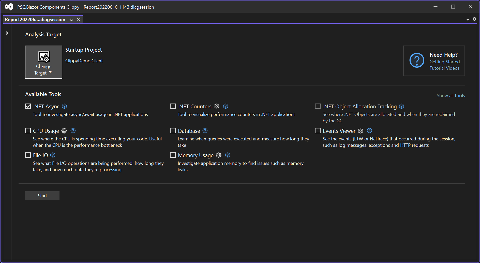 New Profiler feature in Visual Studio